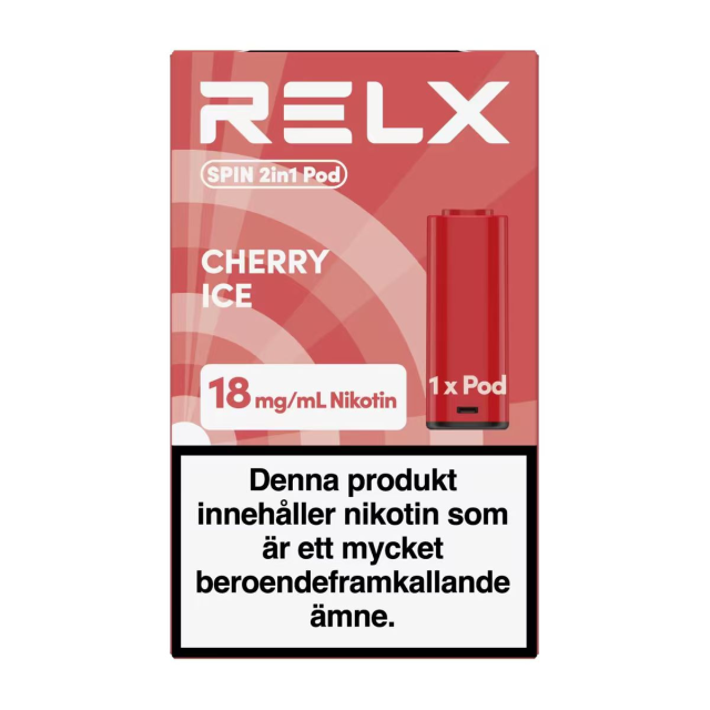 RELX-SPIN 2in1 Pod-1 Pod-Cherry Ice-18mg/ml-SWE