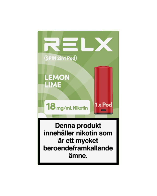 RELX-SPIN 2in1 Pod-1 Pod-Lemon Lime-18mg/ml-SWE