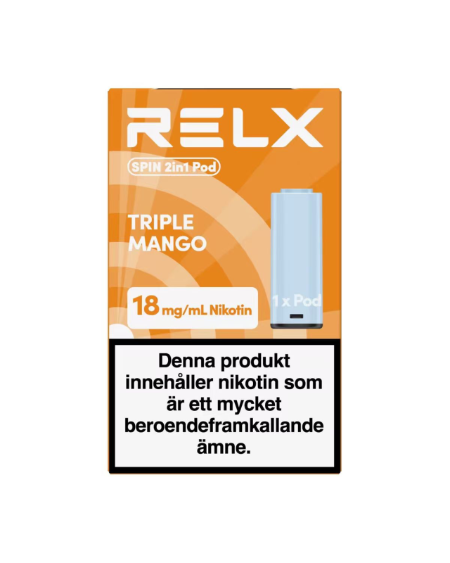 RELX-SPIN 2in1 Pod-1 Pod-Triple Mango-18mg/ml-SWE