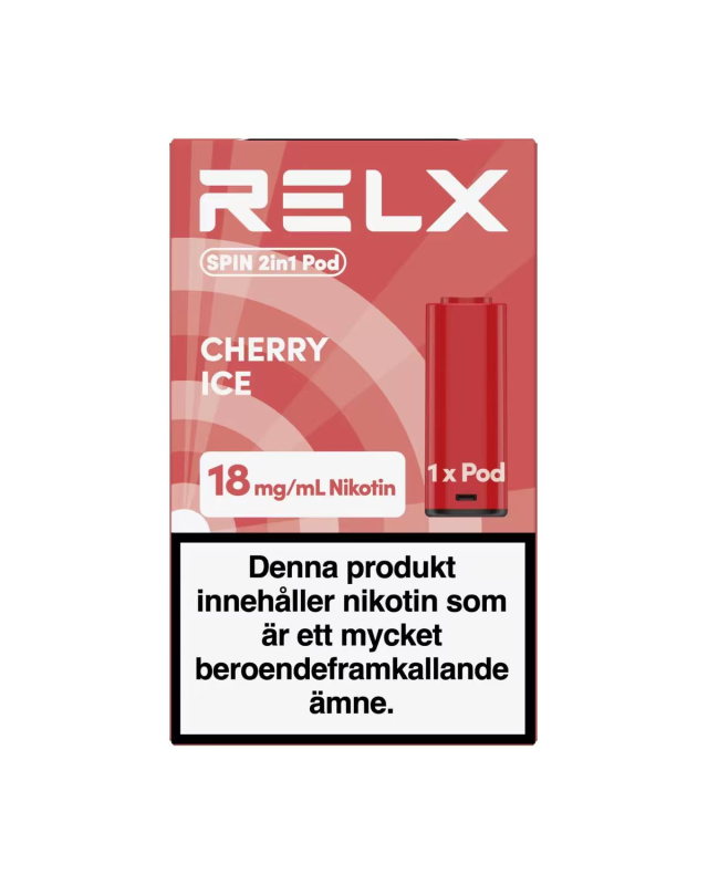 RELX-SPIN 2in1 Pod-1 Pod-Cherry Ice-18mg/ml-SWE